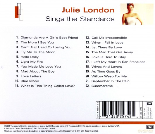 Julie London: ...Sings The Standards [CD]