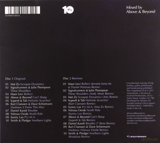 Above & Beyond: 10 Years Of Anjunabeats [2CD]