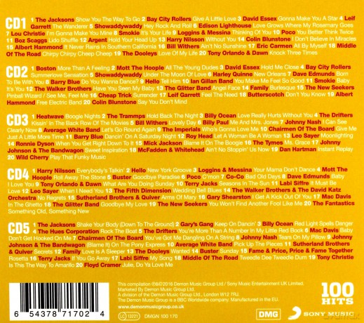 100 Hits - 70s Heartthrobs [5CD]