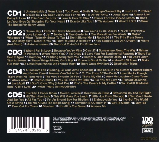 Nat King Cole: 100 Hits - Legends [5CD]