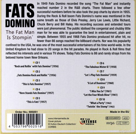 Fats Domino: 12 Original Albums - The Fat M [10CD]