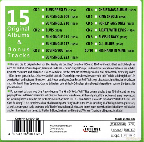 Elvis Presley: 15 Original Albums [10CD]