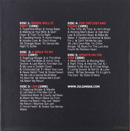 Julian Sas: 1996-2000 [5CD]