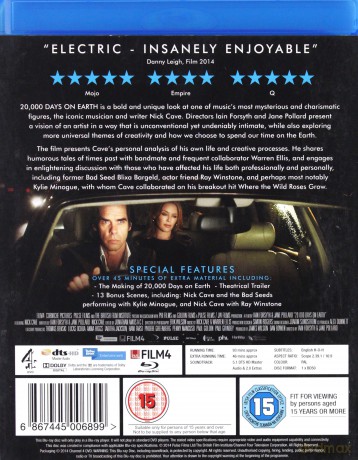 Nick Cave: 20,000 Days On Earth [Blu-Ray]