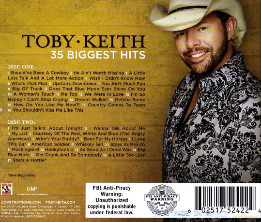 Toby Keith: 35 Biggest Hits [CD]