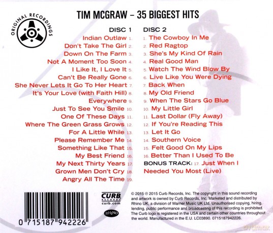 Tim Mcgraw: 35 Biggest Hits [2CD]