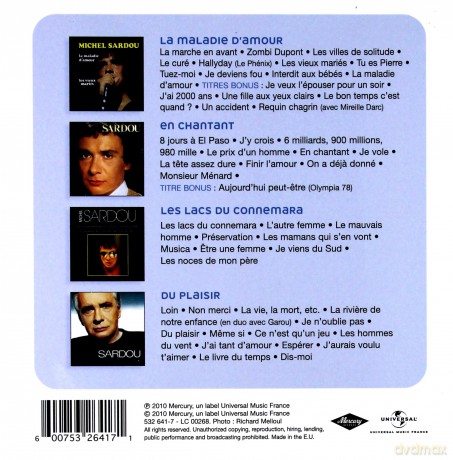 Michel Sardou: 4 Albums Originaux [4CD]