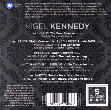 Nigel Kennedy: 5 Classic Albums [5CD]