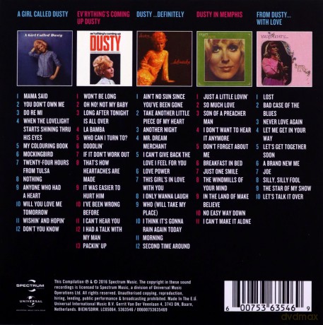 Dusty Springfield: 5 Classic Albums [5CD]