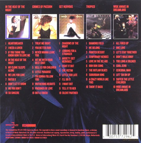 Pat Benatar: 5 Classic Albums [5CD]