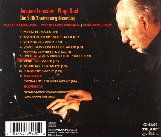 Jacques Loussier Trio: 50Th Anniversary: Bach [CD]