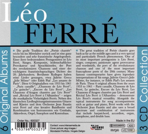 Leo Ferre: 6 Original Albums [3CD]