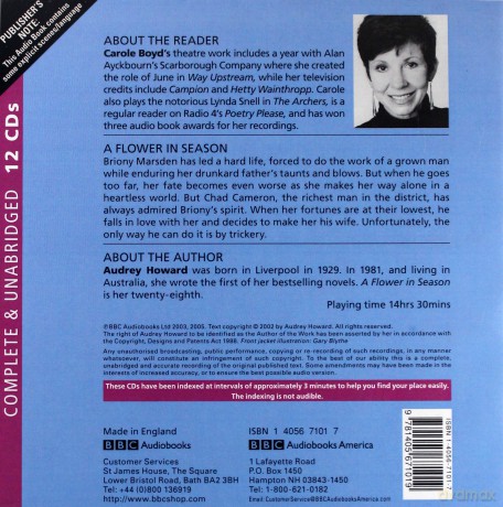 Audrey Howard: A Flower In Season (Unabridged [12CD]