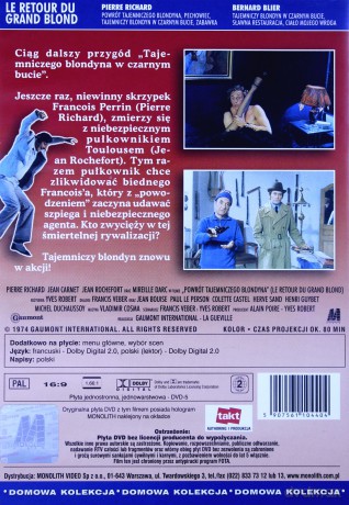 Powrót tajemniczego blondyna [DVD]