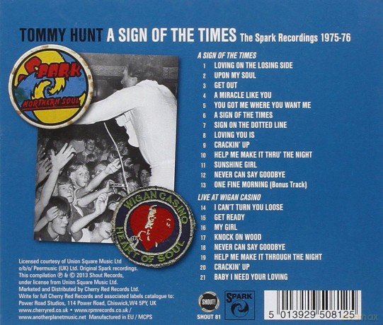 Tommy Hunt: A Sign Of The Times: The Spark [CD]