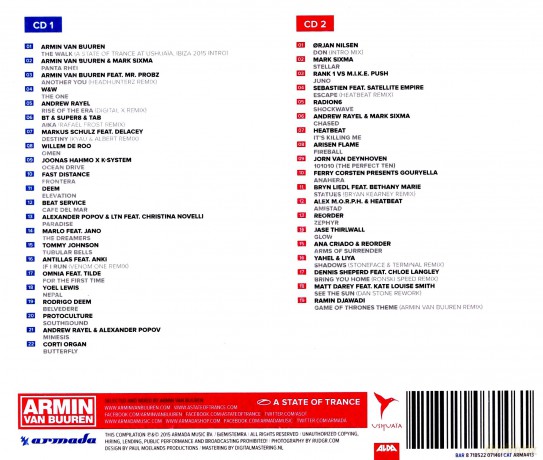 Armin Van Buuren: A State Of Trance Ushuaia '15 [2CD]