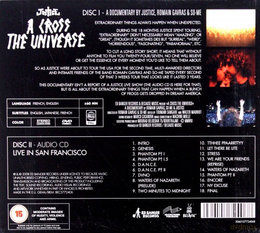 Justice: A Cross The Universe [CD]+[DVD]