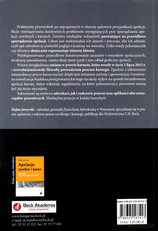 Apelacje cywilne i karne - Stefan Jaworski [KSIĄŻKA]