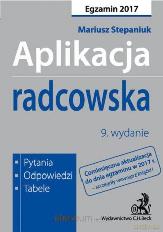 Aplikacja radcowska - Mariusz Stepaniuk [KSIĄŻKA]