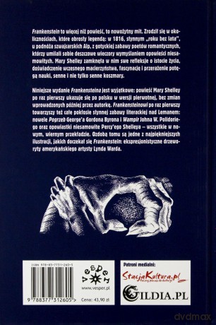 Frankenstein, czyli współczesny Prometeusz - Mary Shelley [KSIĄŻKA]