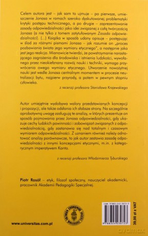 Hans Jonas o etycznej odpowiedzialności nauki - Piotr Rosół [KSIĄŻKA]
