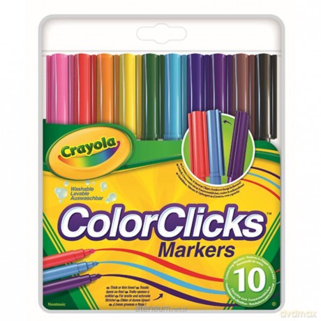 Markery Color Clicks 10 kolorów
