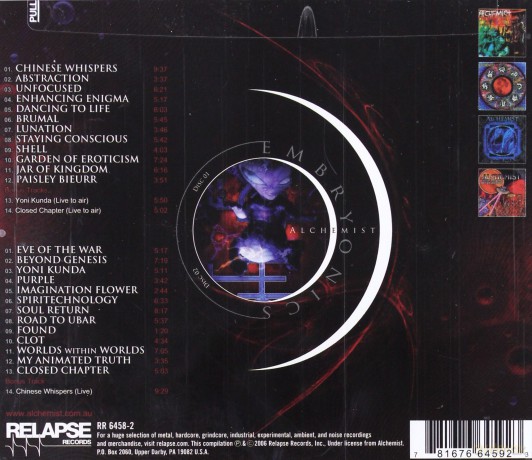 Alchemist: Embryonics [2CD]