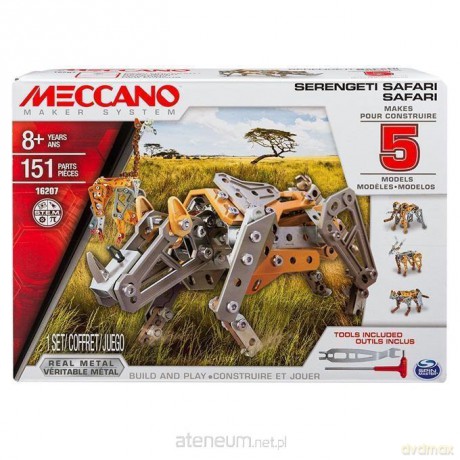 Meccano Core - Multi zestaw 5 modeli - safari [KLOCKI]