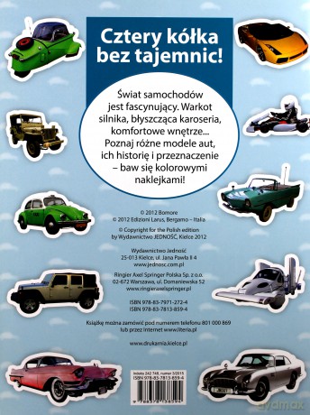 Naklejki. Samochody [KSIĄŻKA]