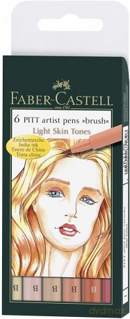 Pisaki Pitt artist pen skin 6 kolorów