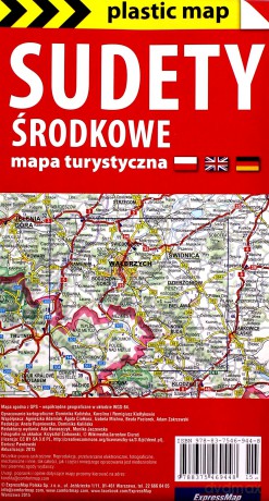 plastic map Sudety Środkowe 1:60 000