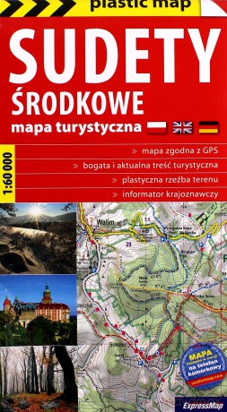 plastic map Sudety Środkowe 1:60 000