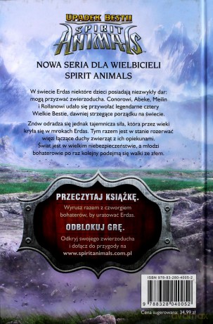 Spirit Animals. Upadek Besti (Tom 1) Nieśmiertelni - Eliot Schrefer [KSIĄŻKA]
