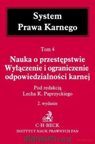 SPK (Tom 4) Nauka o przestępstwie [KSIĄŻKA]