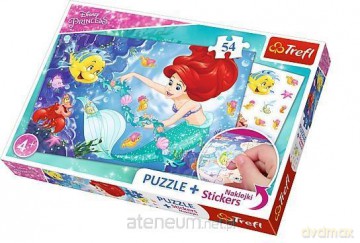 TREFL 54 plus - Arielka wśród rybek Disney Princess (75114) [PUZZLE]