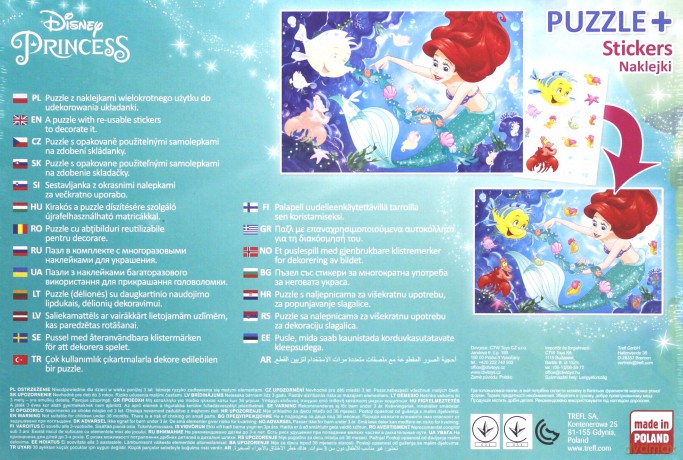 TREFL 54 plus - Arielka wśród rybek Disney Princess (75114) [PUZZLE]