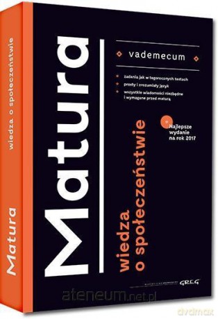 Vademecum matura 2017 Wiedza o społeczeństwie [KSIĄŻKA]