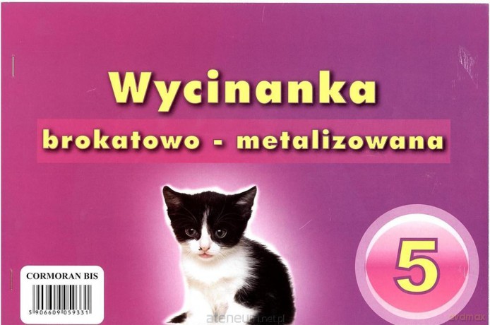 Wycinanka A4 brokatowo - metalizowana 5