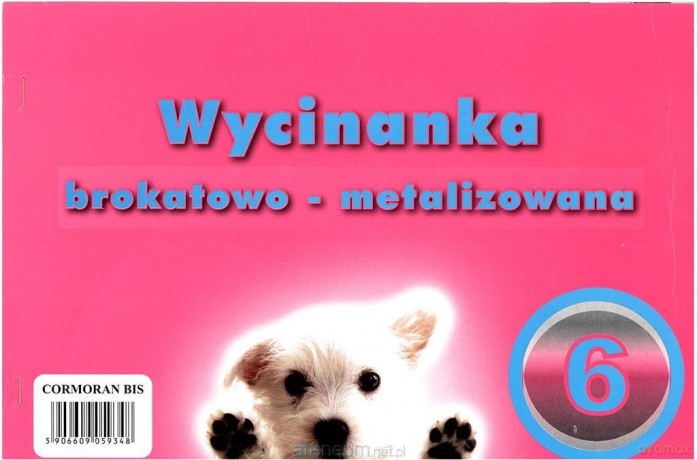 Wycinanka A4 brokatowo - metalizowana 6