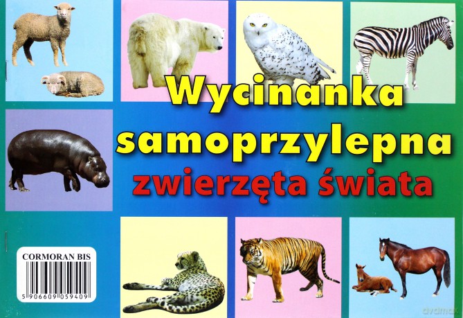 Wycinanka samoprzylepna A4 Zwierzęta świata