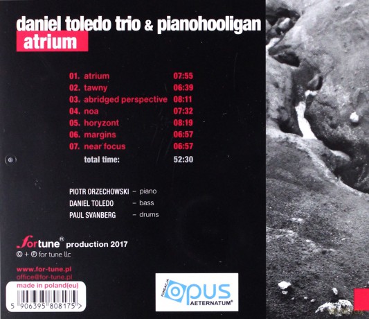 Daniel Toledo Trio With Pianohooligan: Atrium [CD]