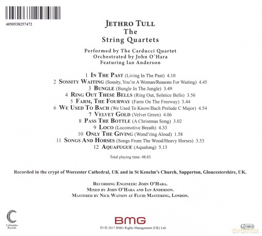 Jethro Tull: Jethro Tull - The String Quartets [CD]