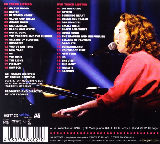 Regina Spektor: Live On Soundstage [CD]+[DVD]