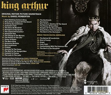 King Arthur: Legend of the Sword soundtrack (Król Artur: Legenda miecza) (Daniel Pemberton) [CD]