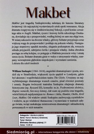 Makbet - William Shakespeare [KSIĄŻKA]