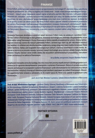 Nowe technologie a sektor finansowy. FinTech jako szansa i zagrożenie - Włodzimierz Szpringer [KSIĄŻKA]