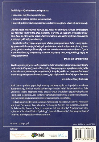 Wywieranie wrażenia. Strategie autoprezentacji - Mark Leary [KSIĄŻKA]