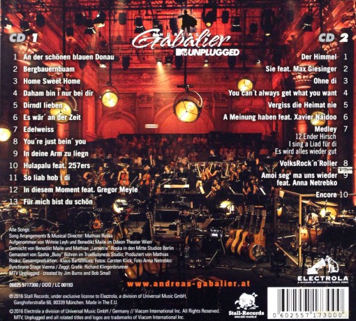 Andreas Gabalier: MTV Unplugged [2CD]