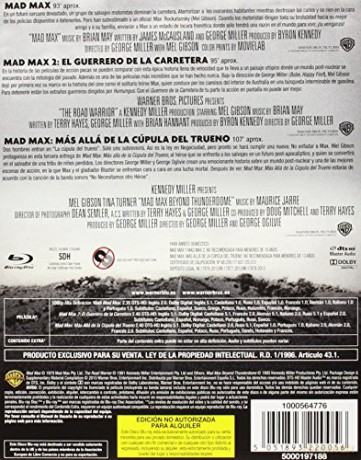 Mad Max Trylogia (steelbook) [Blu-Ray]