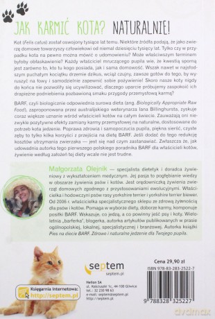 Kot na diecie Barf. Zdrowe i naturalne jedzenie dla twojego pupila - Małgorzata Olejnik [KSIĄŻKA]